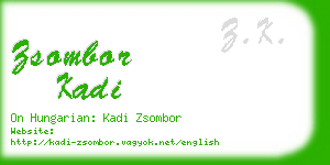 zsombor kadi business card